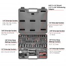 85-piece socket (1/4-inch, 3/8-inch, and 1/2-inch drive) and wrench set